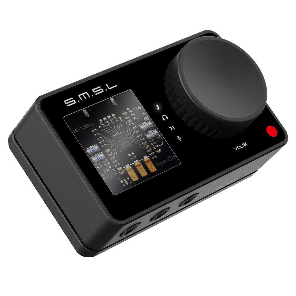 SMSL Nano ONE|Game Headset-Optimized Sound Card Magnetic Base